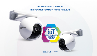 EZVIZ’s C8PF dual-lens smart camera named “Home Security Innovation of the Year" in 2022 IoT Breakthrough Awards Program