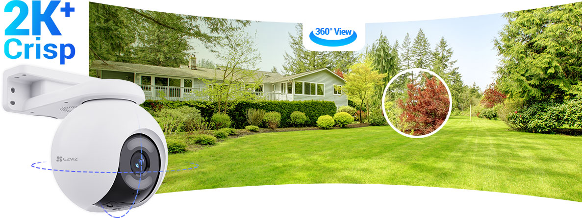 EZVIZ H8x 2K⁺ Pan & Tilt Wi-Fi Camera