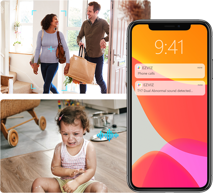 TY7 Dual-Lens Pan & Tilt Wi-Fi Camera