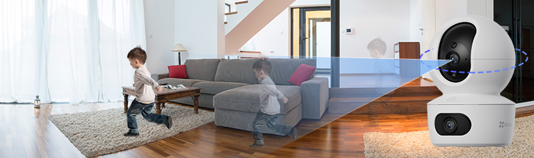 TY7 Dual-Lens Pan & Tilt Wi-Fi Camera