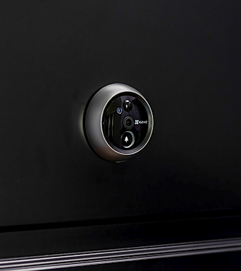 DP2C Wire-free Peephole Doorbell