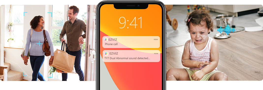 TY7 Dual-Lens Pan & Tilt Wi-Fi Camera