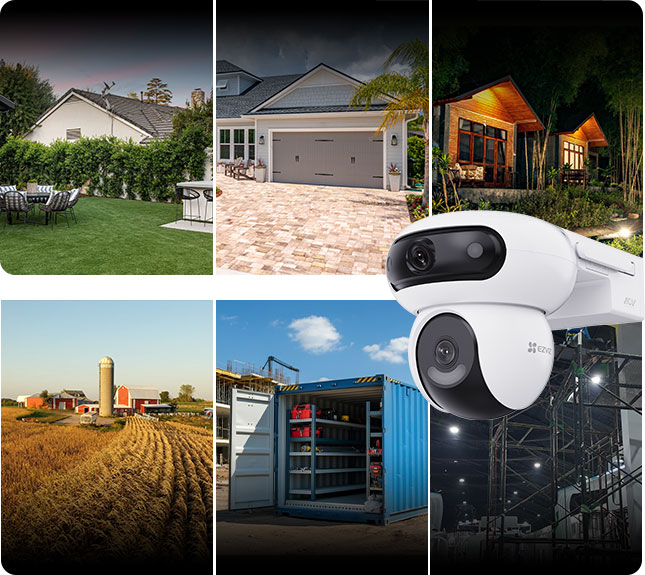 EZVIZ HB90x Dual-Lens All-Day Recording 4G Camera
+Solar Panel 8W