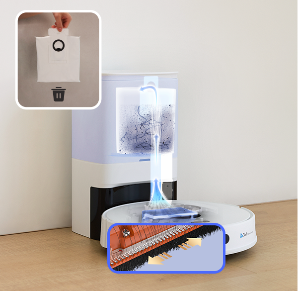 EZVIZ RE5S Plus Robot Vacuum & Mop Combo