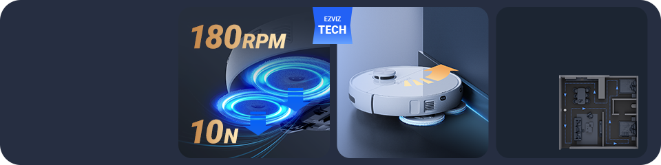 EZVIZ RS20 Max Robot Vacuum & Mop Combo