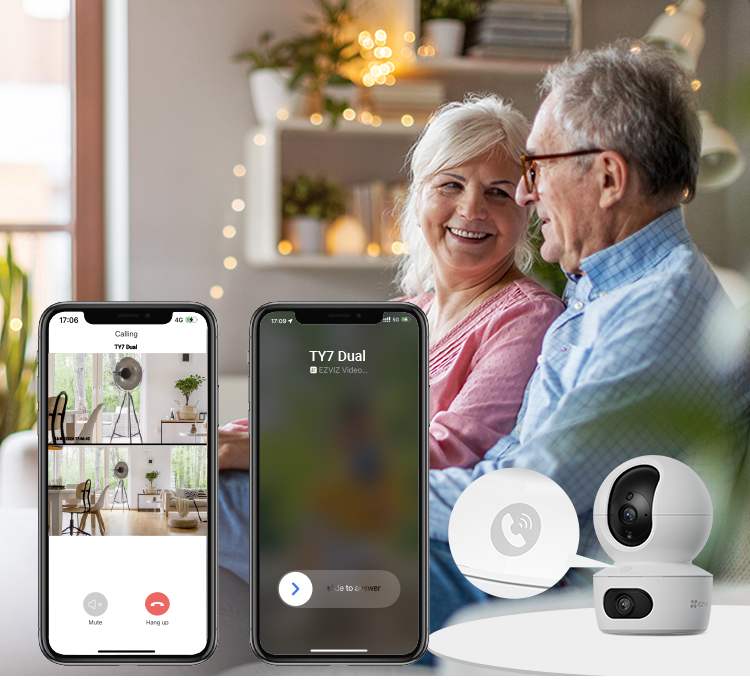 TY7 Dual-Lens Pan & Tilt Wi-Fi Camera