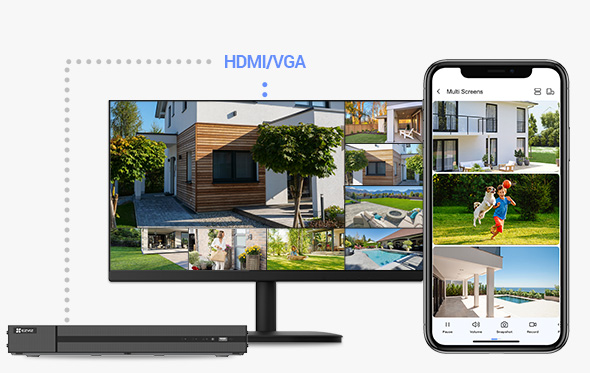 EZVIZ H3K PoE 4K Kit Smart PoE Security Camera
