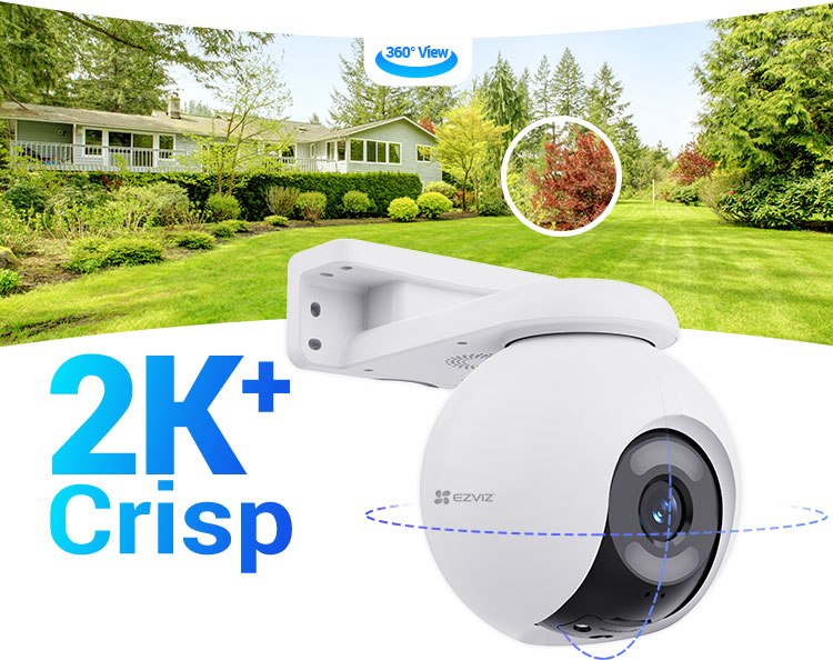 EZVIZ H8x 2K⁺ Pan & Tilt Wi-Fi Camera