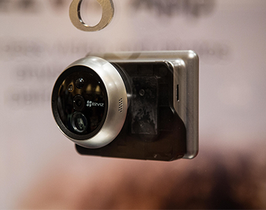 Ezviz's front door camera recognizes faces and sends alerts