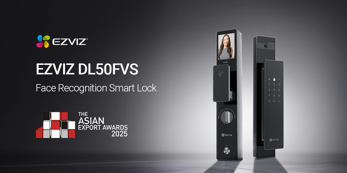 EZVIZ DL50FVS named Export Product of the Year at the 2025 Manufacturing Asia Awards for its self-manufactured reliability and next-generation accessibility