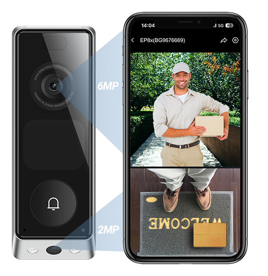 EZVIZ EP8 Ultra AI-Powered Interactive Video Doorbell Kit