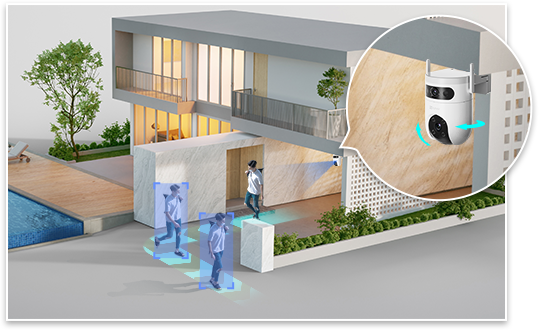 EZVIZ H9c 3K Dual-Lens Pan & Tilt Wi-Fi Camera