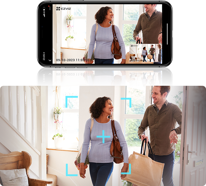 EZVIZ TY1 Pro 2K Bewakingscamera - Scherp Beeld, Bewegingsdetectie En Nachtzicht