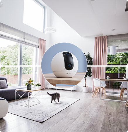 Cámara inteligente con Wi-Fi y doble lente EZVIZ C60p Dual Mix