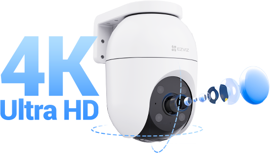 H8c Pro 4K Pan & Tilt Wi-Fi Camera
