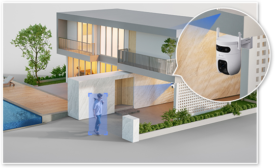 C9c Dual 2k Dual-Lens Pan & Tilt Wi-Fi Camera