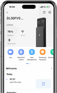 DL50FVS Plus Face Recognition & Palm Vein Smart Lock