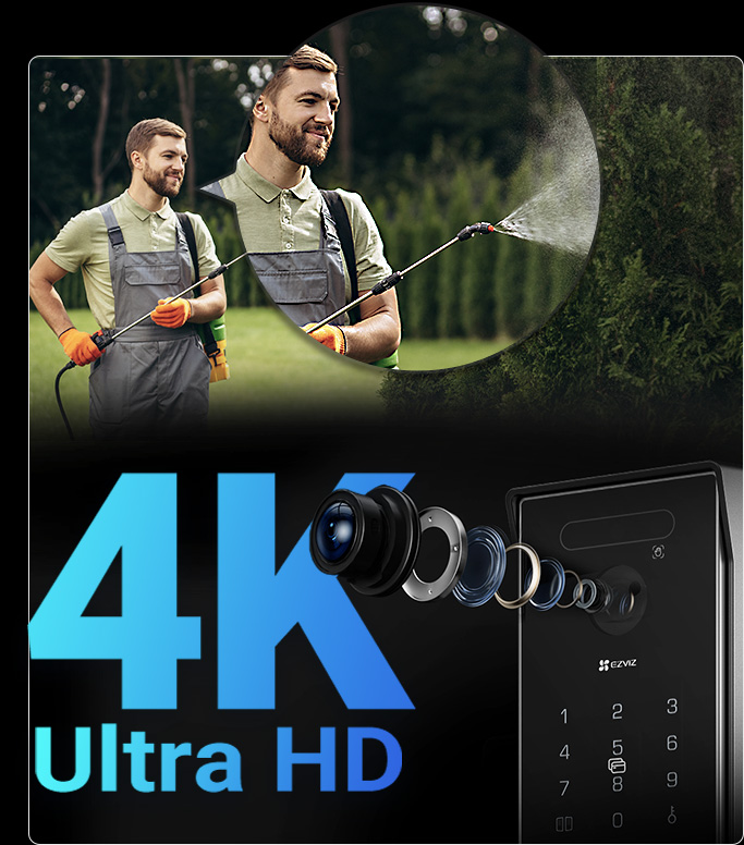 EZVIZ HP7 Pro 4K Palm Vein Video Doorphone