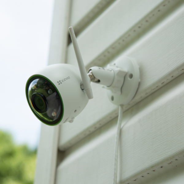 Strategic security camera placement diagram