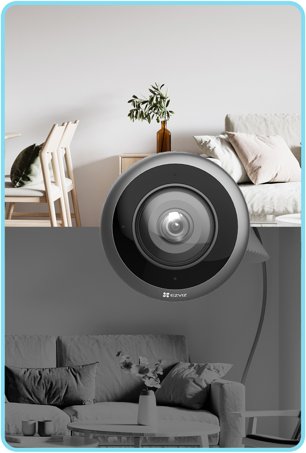 EZVIZ E4p Smart Wi-Fi Panoramic Fisheye Camera