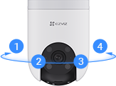 EZVIZ H9c Dual-Lens Pan & Tilt 4G & Wi-Fi Camera 