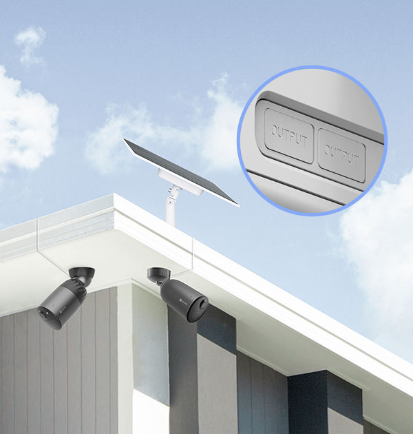 Panneau Solaire 24W 12V étanche - Pour Lampes, Caméras De Sécurité Jardin, Port DC 5521
