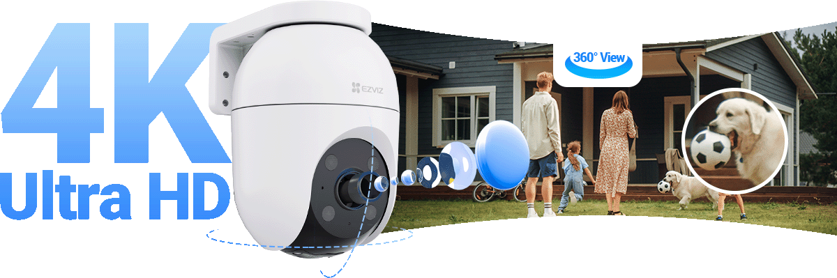 H8c Pro 4K Pan & Tilt Wi-Fi Camera