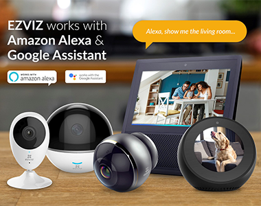 EZVIZ Home Security Cameras Add Amazon Alexa Integration