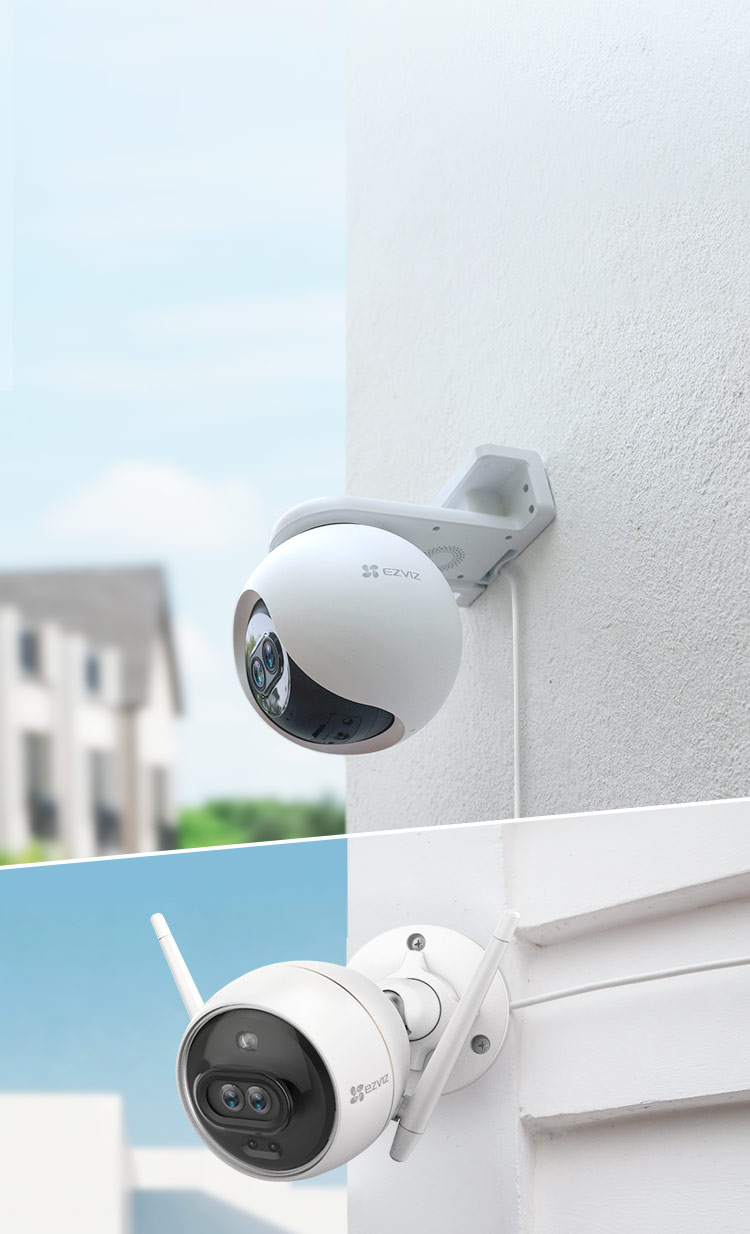 Revolutional Dual Lenses Outdoor Camera