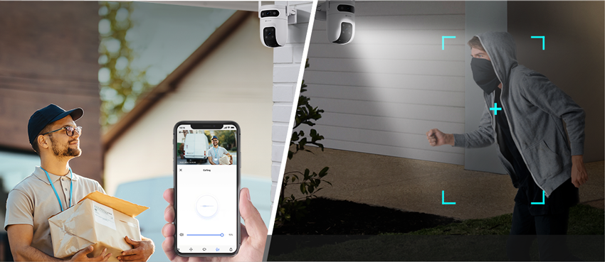 C9c Dual 2k Dual-Lens Pan & Tilt Wi-Fi Camera