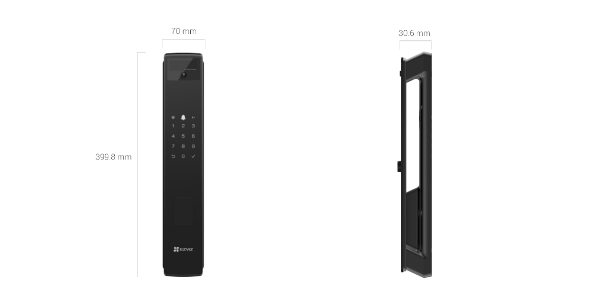 EZVIZ Y3000FVP Plus Face Recognition & Palm Vein Smart Lock
