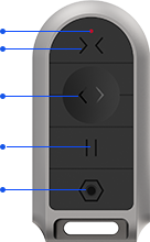 HGR2 Remote Controller Works with all EZVIZ gate opener