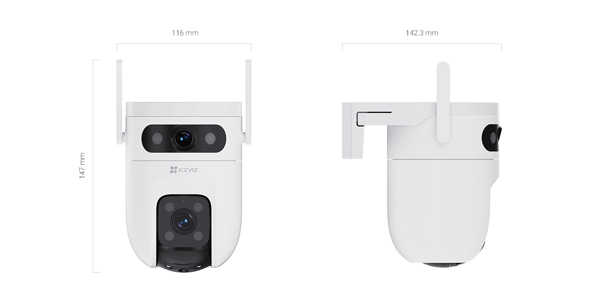 C9c Dual 3k Dual-Lens Pan & Tilt Wi-Fi Camera