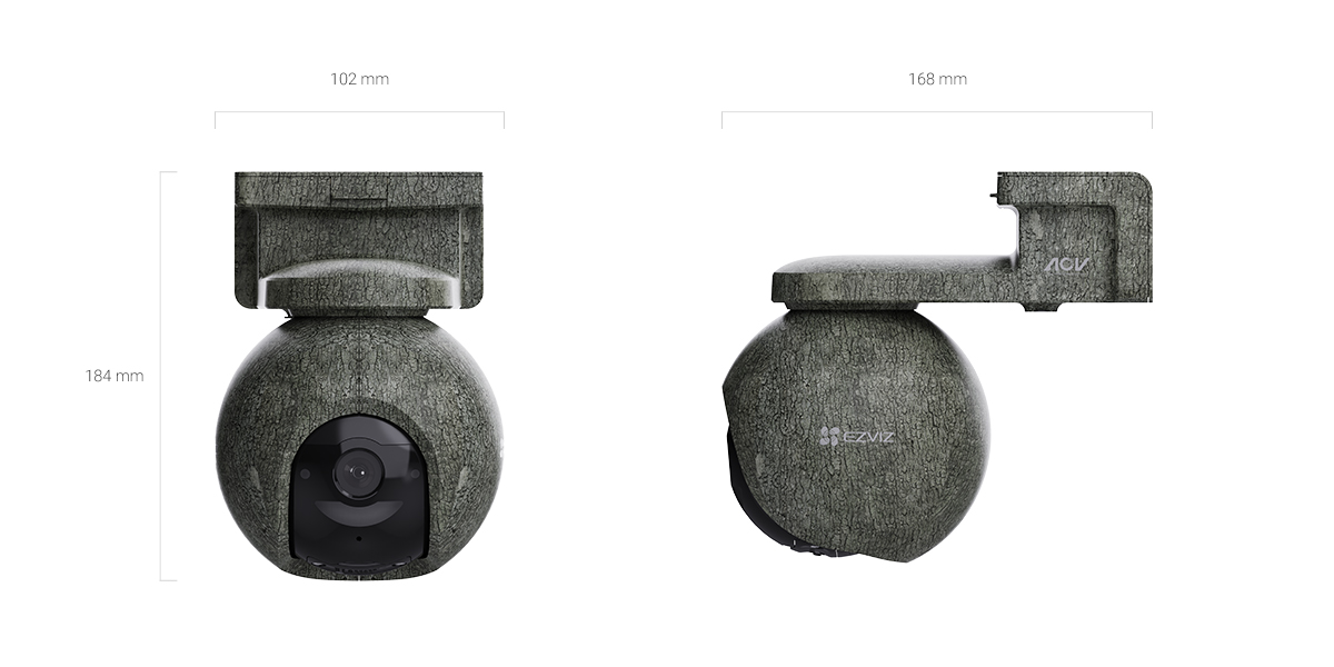 EZVIZ EB8 Pro Ranger + Solar Panel 8W - 4G & Wi-Fi Smart Home Battery Camera Kit