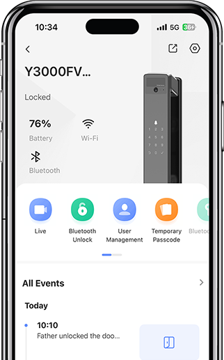 EZVIZ Y3000FVP Plus Face Recognition & Palm Vein Smart Lock