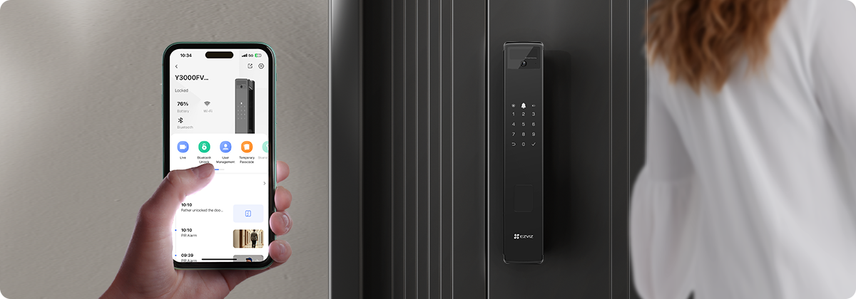 EZVIZ Y3000FVP Plus Face Recognition & Palm Vein Smart Lock
