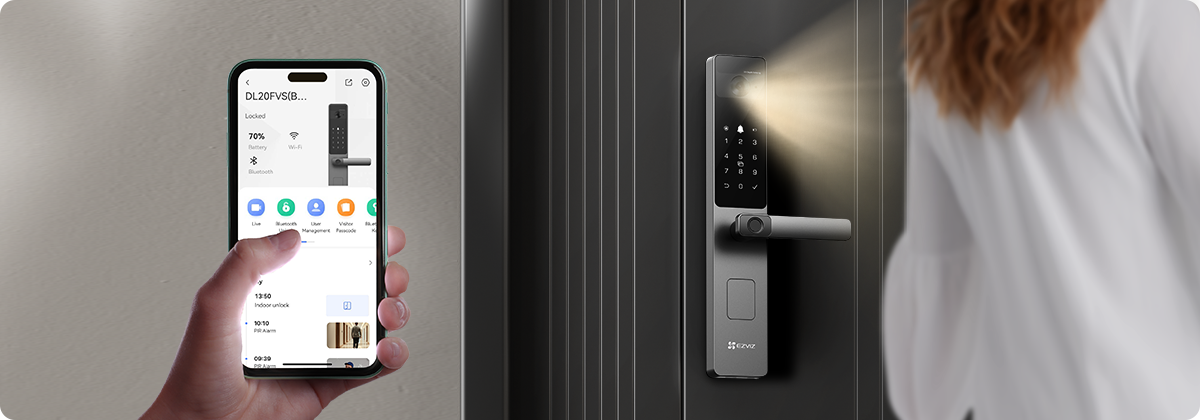 EZVIZ DL20FVS Plus Face Recognition & Palm Vein Handheld Smart Lock