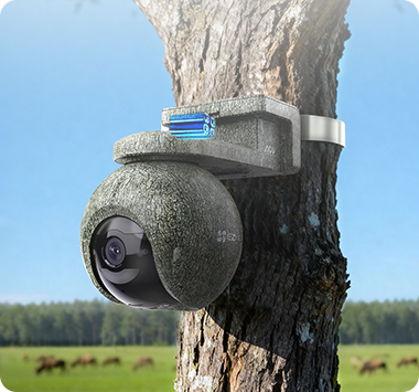 EZVIZ EB8 Pro Ranger + Solar Panel 8W - 4G & Wi-Fi Smart Home Battery Camera Kit