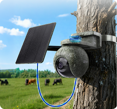 EZVIZ EB8 Pro Ranger + Solar Panel 8W - 4G & Wi-Fi Smart Home Battery Camera Kit