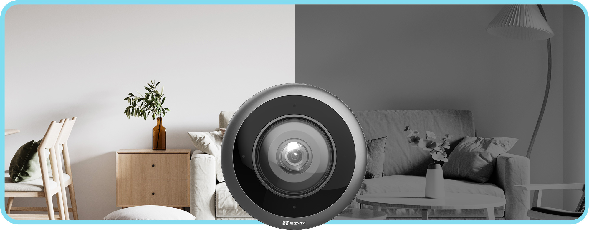 EZVIZ E4p Smart Wi-Fi Panoramic Fisheye Camera