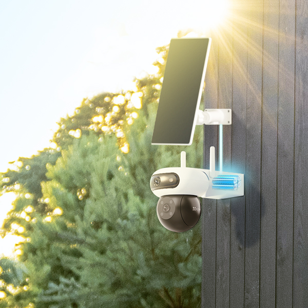EZVIZ CB90 Dual Kit Dual-Lens All-Day Recording Wi-Fi Camera + Solar Panel 8W