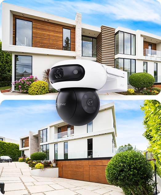 EZVIZ CB90 Dual Kit Dual-Lens All-Day Recording Wi-Fi Camera + Solar Panel 8W