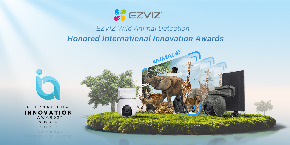 EZVIZ receives International Innovation Award for pioneering wild animal detection, advancing the next generation of smart, adaptive, and more capable outdoor cameras