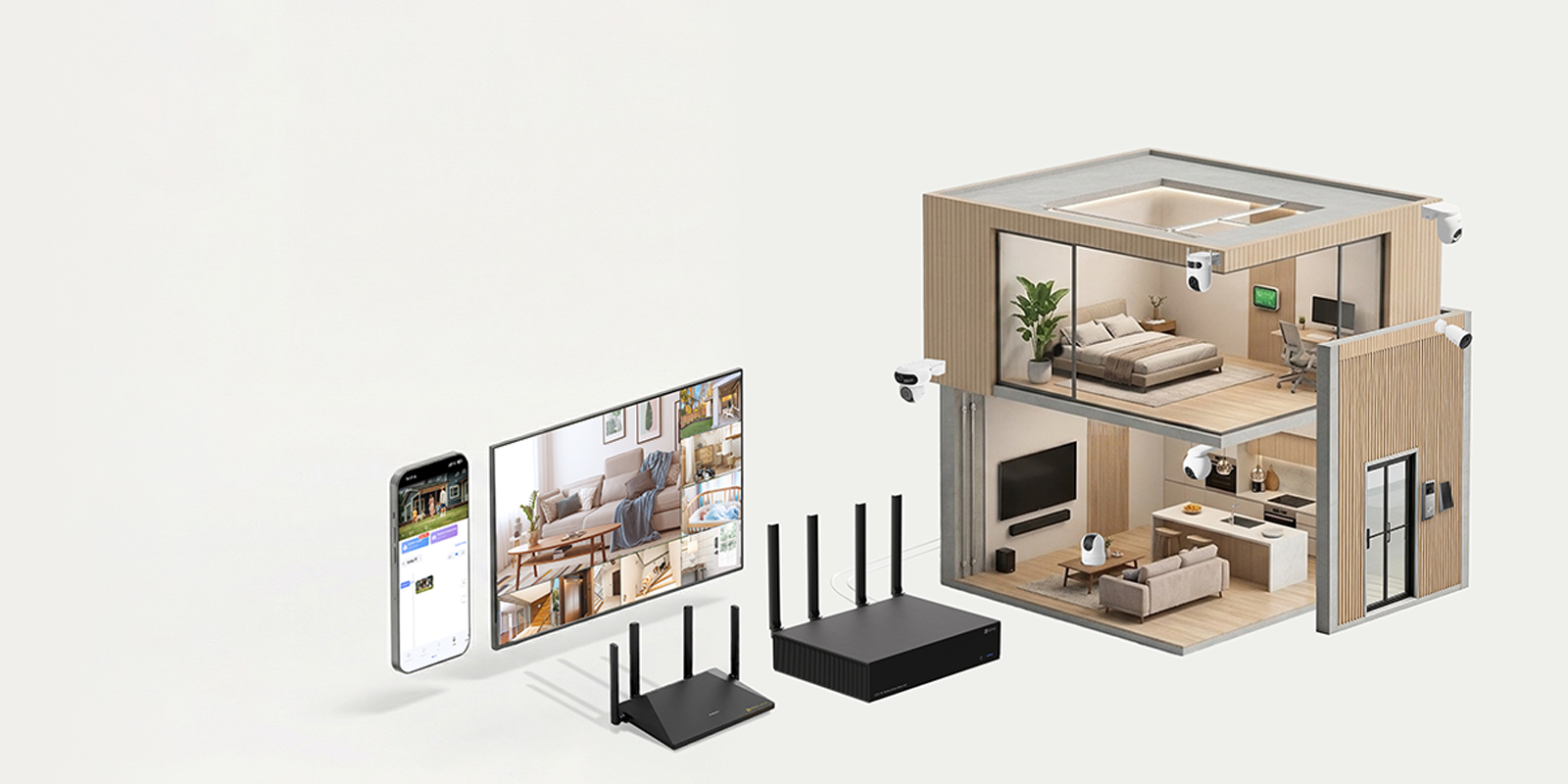 Sistema de seguridad flexible de dieciséis canales con EZVIZ X6