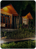 Security monitoring around a forest cabin