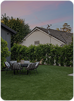 Security monitoring in a villa backyard